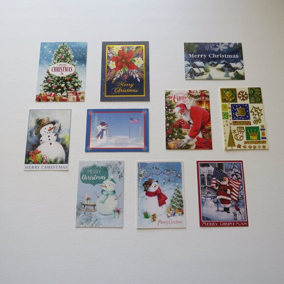 Happy Holidays Merry Christmas Assorted Greeting Cards With Envelopes Set 30 - Picture 2 of 6